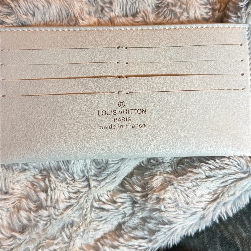 Louis Vuitton Calfskin Felicie Chain Wallet Card Holder